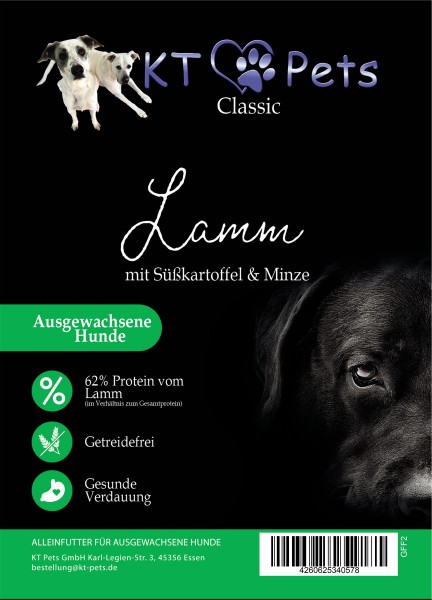 KT-Pets - Classic - Lamm mit Süßkartoffel 2 kg
