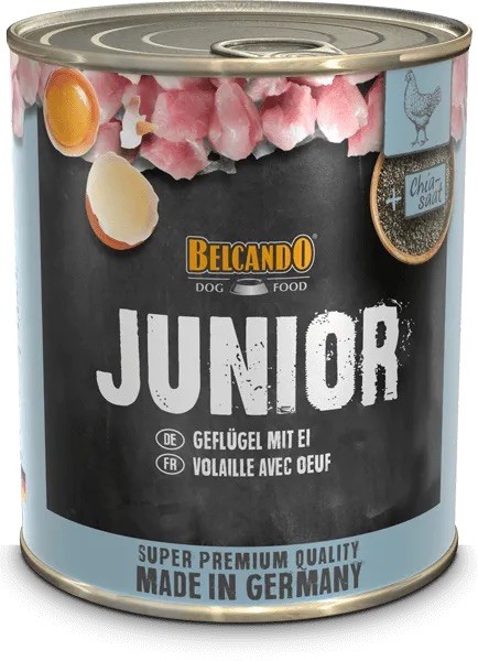BELCANDO - JUNIOR GEFLÜGEL MIT EI 800 g