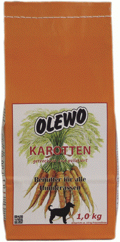 Olewo Karotten-Pellets für Hunde 1Kg