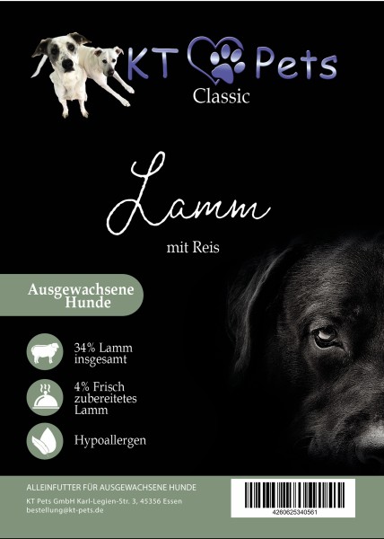 KT-Pets - Classic - Lamm mit Reis