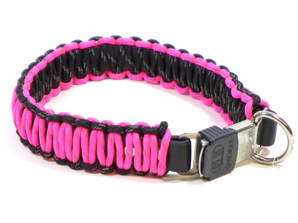 Sprenger - PARACORD Halsband Neon Pink