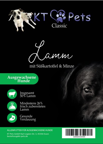 KT-Pets - Classic - Lamm mit Süßkartoffel