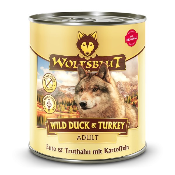 Wolfsblut - Wild Duck & Turkey - Ente & Truthahn mit Kartoffeln 800g