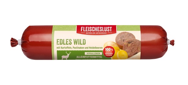 Fleischeslust - Edles Wild mit Kartoffeln, Pastinaken und Heidelbeeren 400g