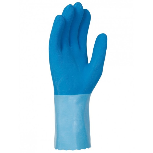Latex-Handschuhe. 300 mm voll beschichtet. Träger aus genähter Baumwolle