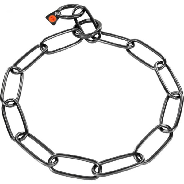 Sprenger - Halskette, langgliedrig - Edelstahl Rostfrei schwarz, 4,0 mm