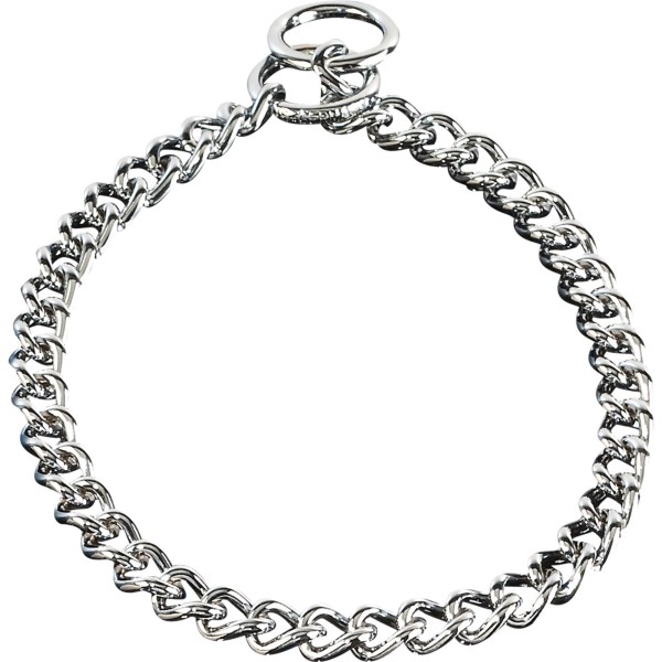Sprenger - Halskette, runde, enge Glieder - Stahl verchromt, 4,0 mm