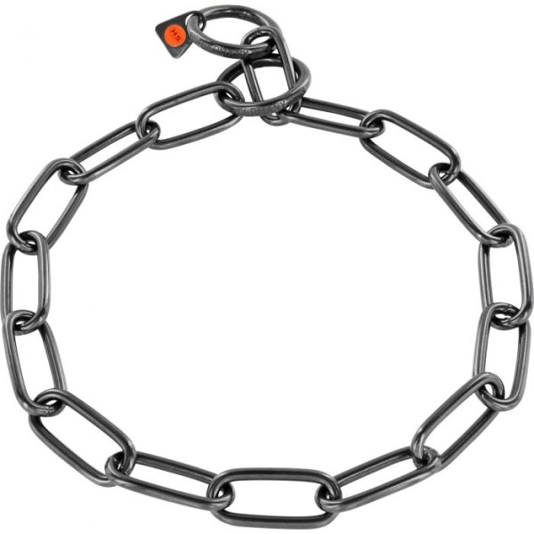 Sprenger - Halskette, langgliedrig - Edelstahl Rostfrei schwarz, 4,0 mm