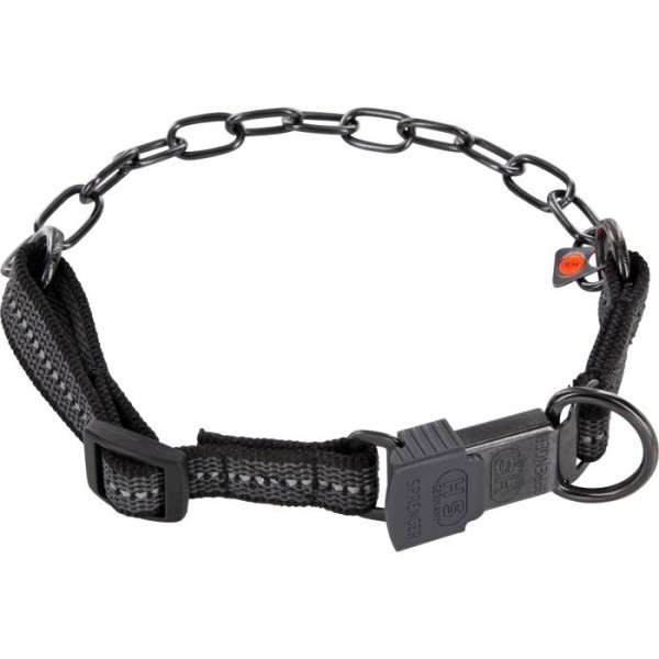Sprenger - Halskette, verstellbar, mit ClicLock - Edelstahl Rostfrei schwarz, 3,0 mm, schwarz