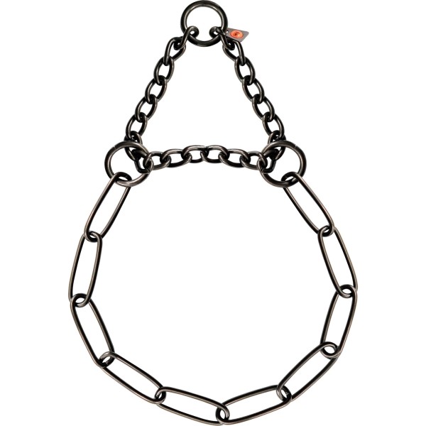 Sprenger - Halskette mit Zugbegrenzung - Edelstahl Rostfrei schwarz, 3,0 mm