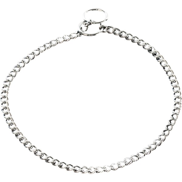 Sprenger - Halskette, flach geschliffene Glieder - Stahl verchromt, 1,5 mm