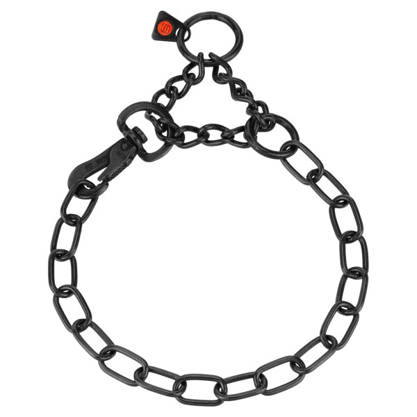 Sprenger - Halskette, verstellbar - mit SPRENGER-Haken - Edelstahl Rostfrei schwarz, 3 mm
