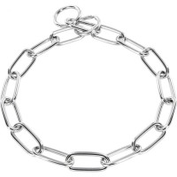 Sprenger - Halskette, langgliedrig mit Splentring - Stahl verchromt, 4,0 mm